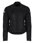 MotoGirl | Jodie Mesh Summer Jacket - Black - Women's Textile Jackets - Peak Moto