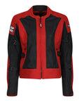 MotoGirl | Jodie Mesh Summer Jacket - Red - Women's Textile Jackets - Peak Moto