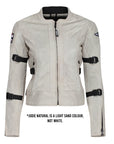 MotoGirl | Jodie Mesh Summer Jacket - Natural - Women's Textile Jackets - Peak Moto