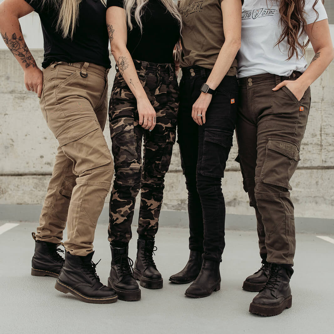 MotoGirl | Lara Cargo Pants - Camo - XXS / AU 4 / US 2 - Women's Pants - Peak Moto