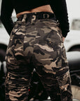 MotoGirl | Lara Cargo Pants - Camo - XXS / AU 4 / US 2 - Women's Pants - Peak Moto