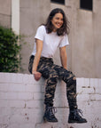 MotoGirl | Lara Cargo Pants - Camo - XXS / AU 4 / US 2 - Women's Pants - Peak Moto