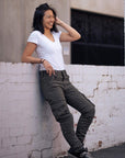 MotoGirl | Lara Cargo Pants - Olive - XXS / AU 4 / US 2 - Women's Pants - Peak Moto