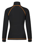 MotoGirl | Mid - Layer Jacket - Black/Orange - Windbreaker - Peak Moto