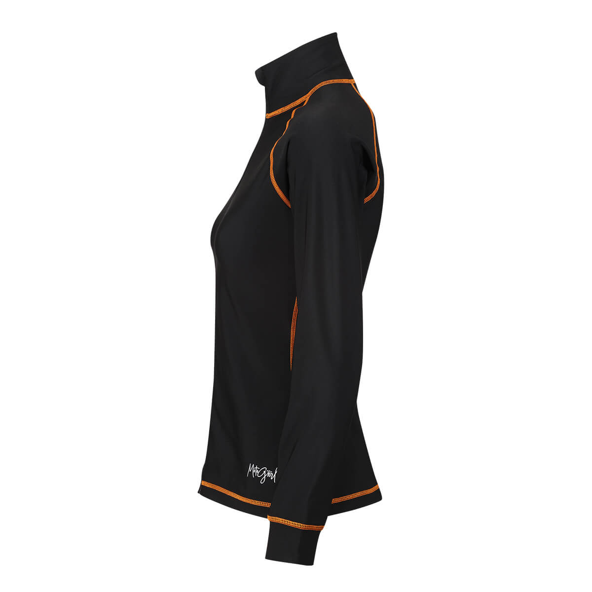 MotoGirl | Mid - Layer Jacket - Black/Orange - Windbreaker - Peak Moto