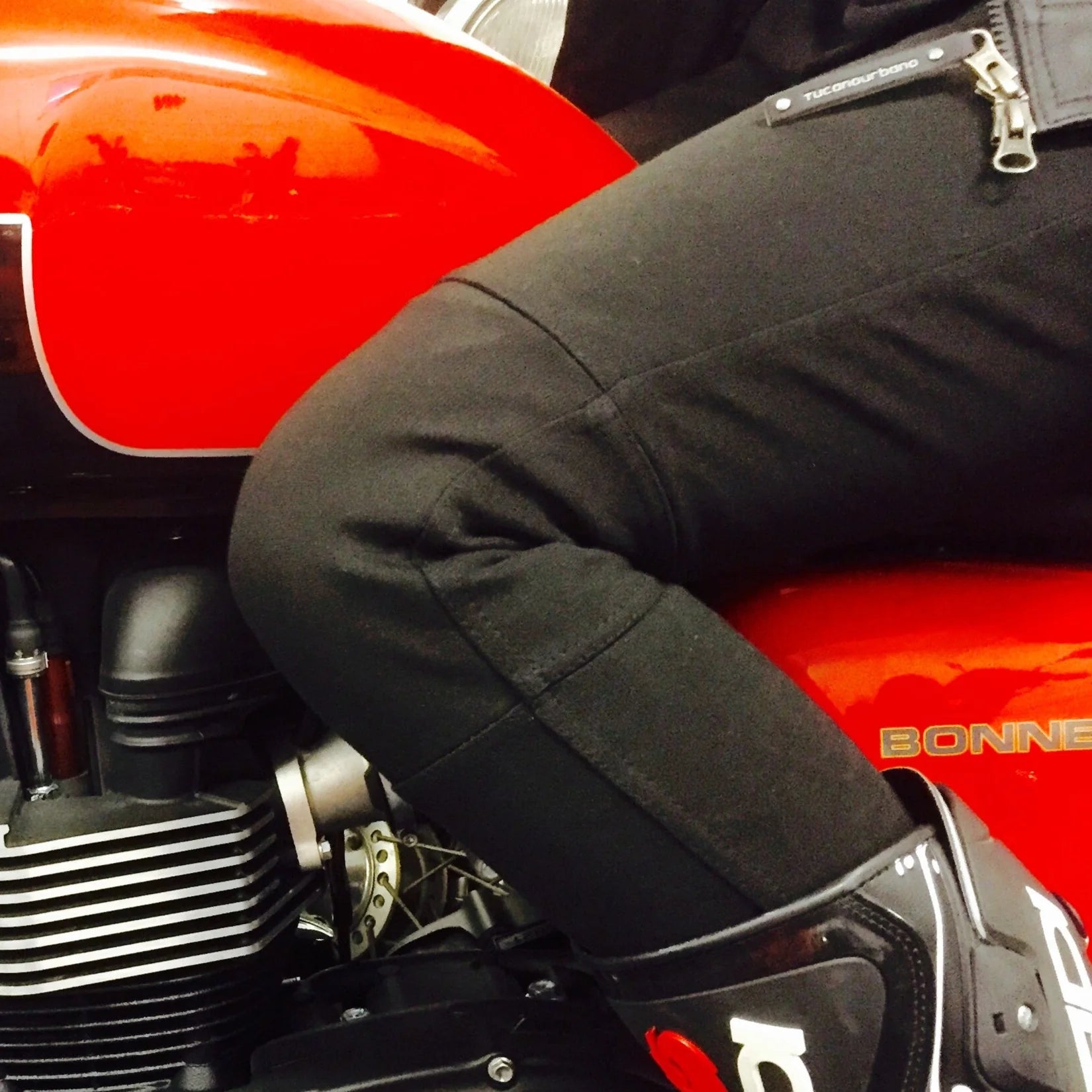 MotoGirl | Plain Knee Leggings - CLEARANCE - AU 4 / Regular 30" - Women's Pants - Peak Moto