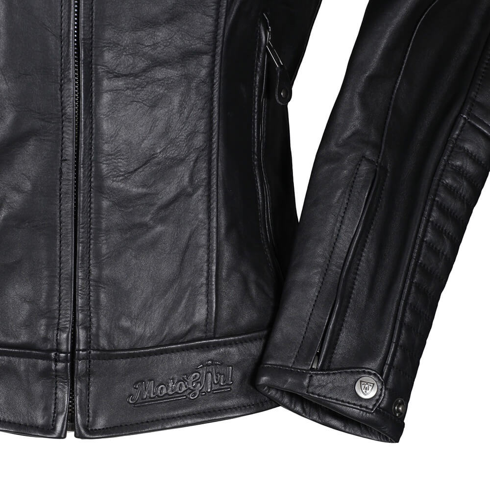 MotoGirl | Valerie Leather Jacket - Black - Women&#39;s Leather Jackets - Peak Moto