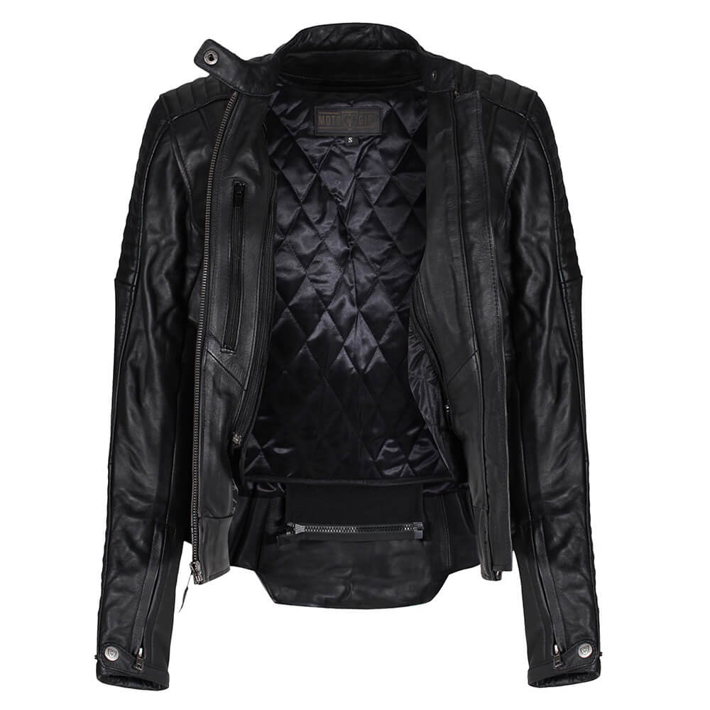 MotoGirl | Valerie Leather Jacket - Black - Women&#39;s Leather Jackets - Peak Moto