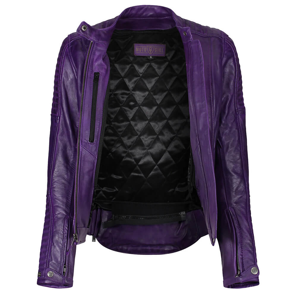 Girls purple moto jacket hotsell