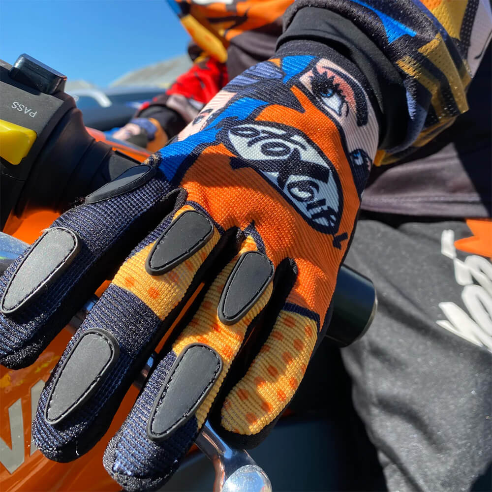 MotoXGirl | Pop Art MX Gloves - CLEARANCE - XS - Gloves - Peak Moto