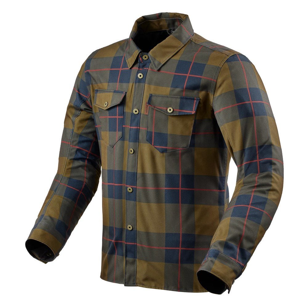 REV'IT! | Bison 2 H2O Overshirt - Ocher Yellow - Textile Jackets URBAN - Peak Moto