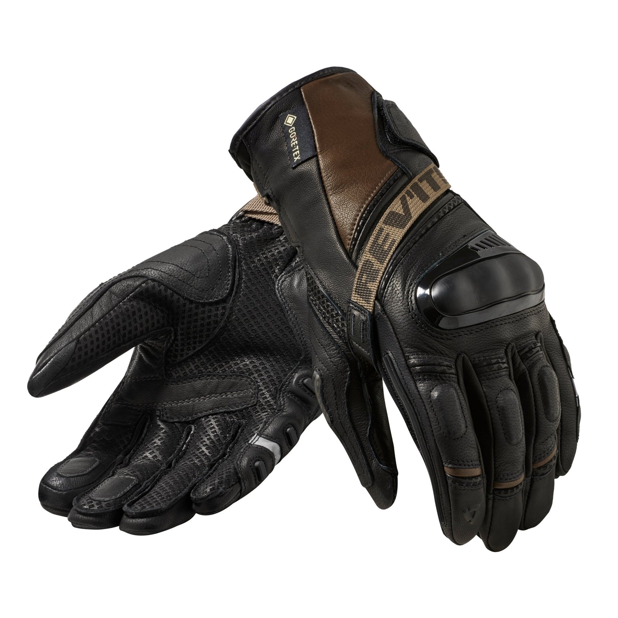 REV&#39;IT! | Dominator 3 GTX Glove - Black - Sand - Gloves - Peak Moto