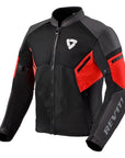 REV'IT! | GT - R Air 3 Jacket - Black - Neon Red - Men's Textile Jackets - Peak Moto