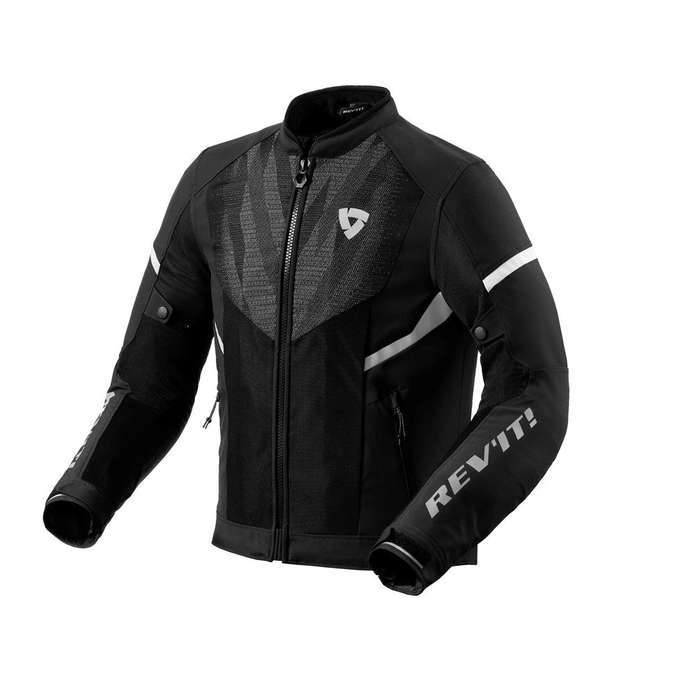 REV&#39;IT! | Hyperspeed 2 GT Air Jacket - Black - White - Men&#39;s Textile Jackets - Peak Moto