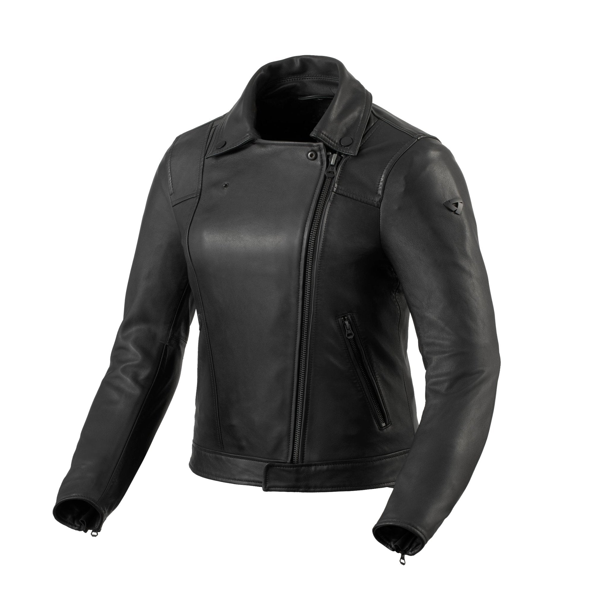 REV&#39;IT! | Liv Ladies Leather Jacket - Black - Women&#39;s Leather Jackets - Peak Moto