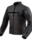 REV'IT! | Mile Men's Leather Jacket - Black - Men's Leather Jackets - Peak Moto