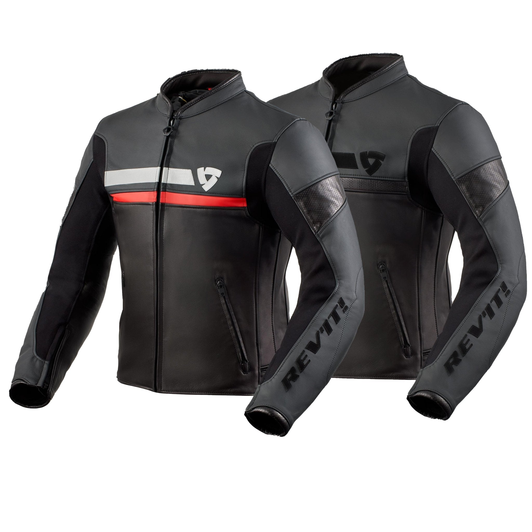 REV&#39;IT! | Mile Men&#39;s Leather Jacket - Black - Men&#39;s Leather Jackets - Peak Moto