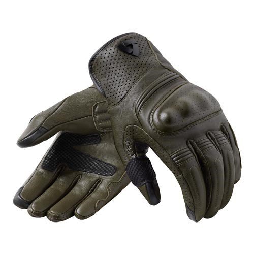 REV'IT! | Monster 3 Gloves - Dark Green - Gloves - Peak Moto