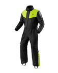 REV'IT! | Pacific 4 H2O Rainsuit - Black - Neon Yellow - Rainwear & Safety - Peak Moto