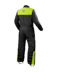 REV'IT! | Pacific 4 H2O Rainsuit - Black - Neon Yellow - Rainwear & Safety - Peak Moto