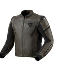 REV'IT! | Parallax Jacket - Black Olive - Men's Leather Jackets - Peak Moto