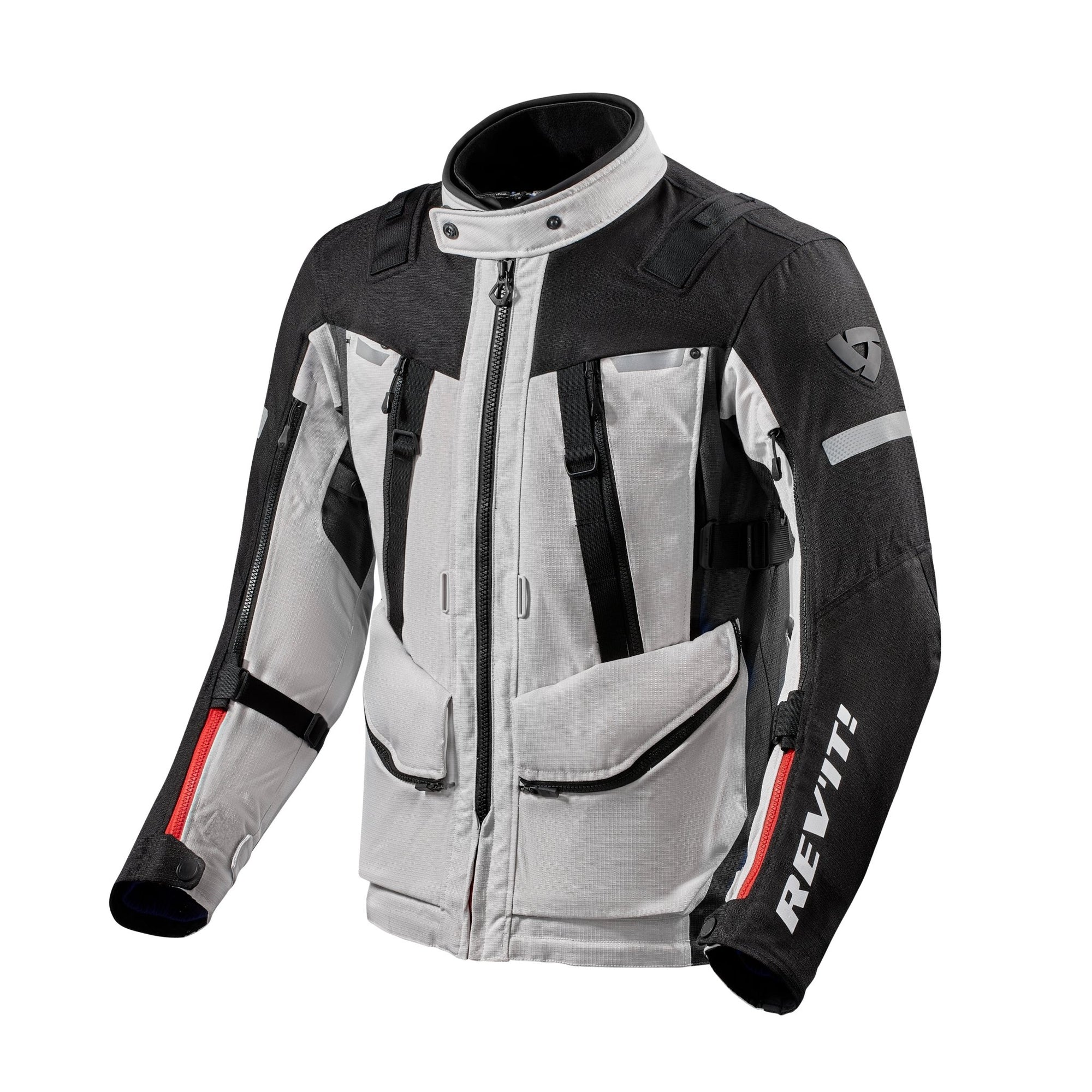 REV'IT! | Sand 4 H20 Men's Jacket - Silver/Black - Men's Textile Jackets - Peak Moto