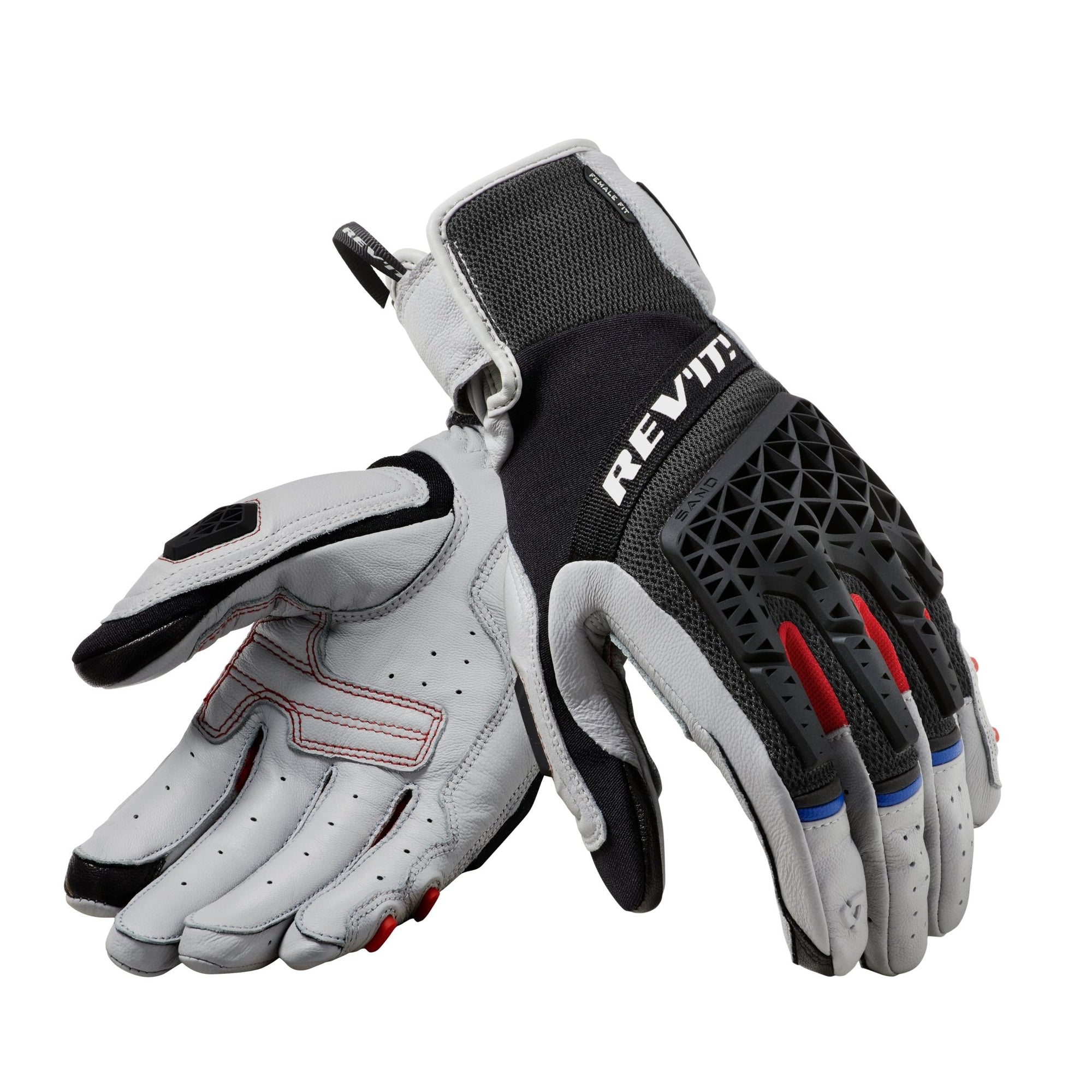 REV'IT! | Sand 4 Ladies Gloves - Lt Grey/Black - Gloves - Peak Moto