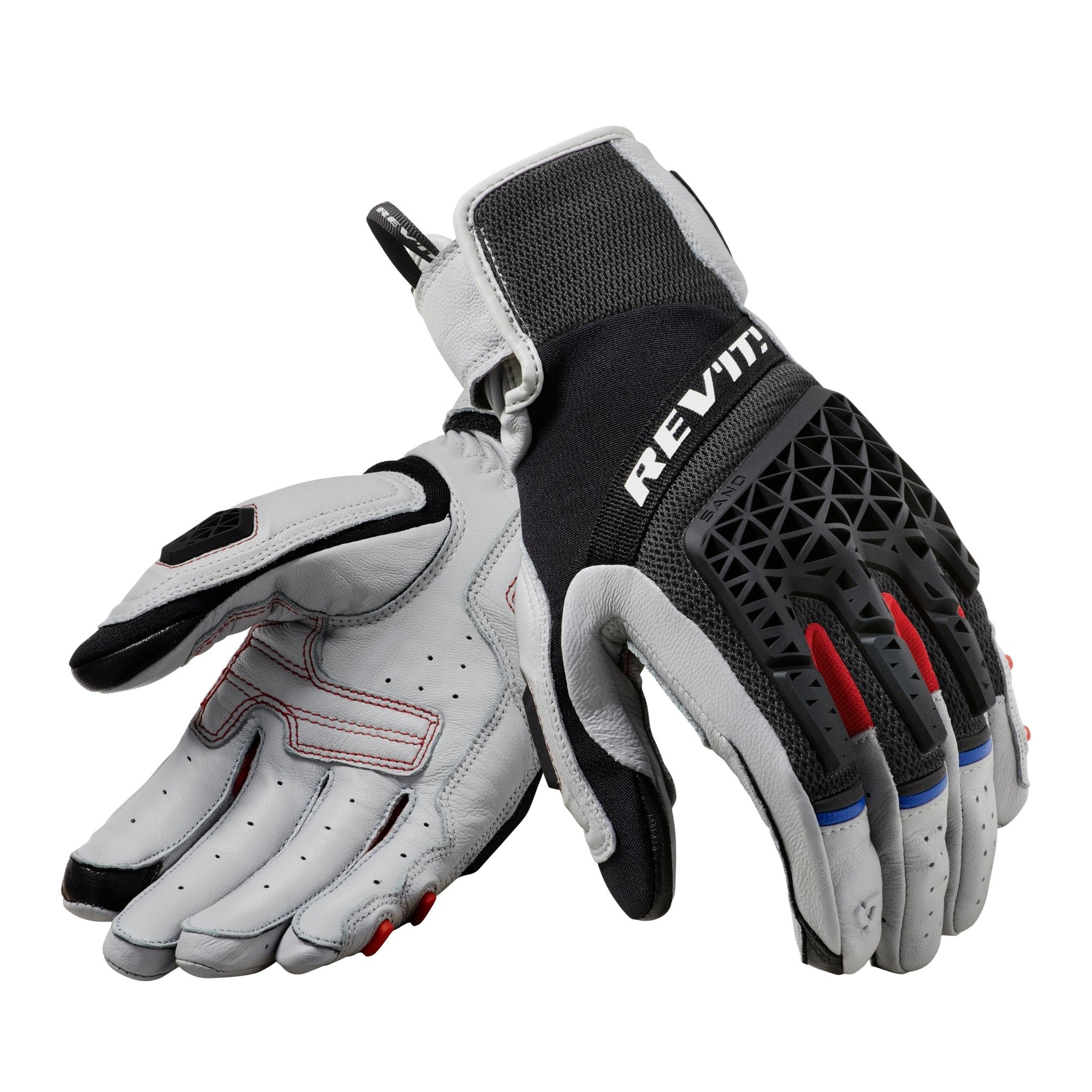 REV&#39;IT! | Sand 4 Men&#39;s Gloves - Lt Grey/Black - Gloves - Peak Moto