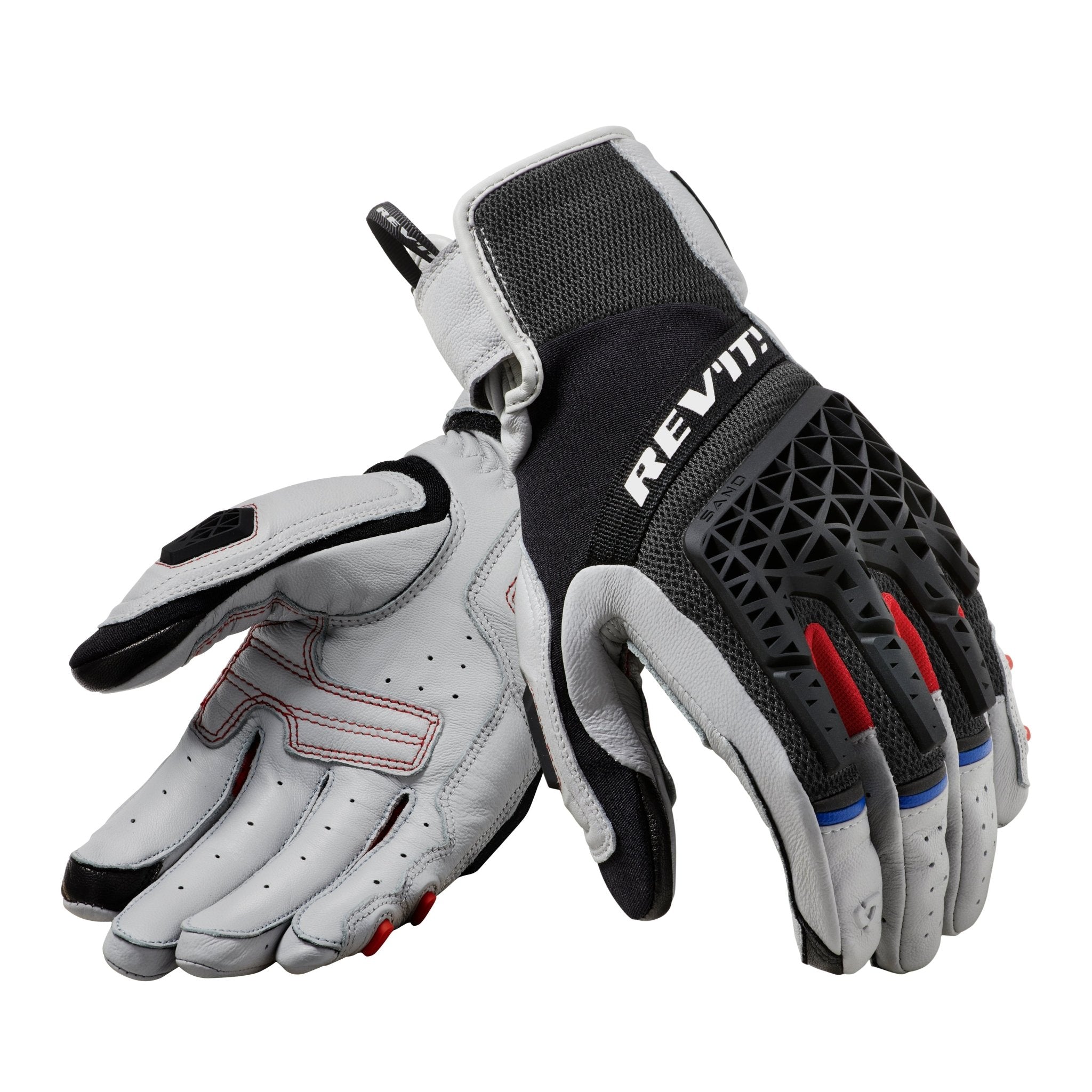 REV'IT! | Sand 4 Men's Gloves - Lt Grey/Black - Gloves - Peak Moto
