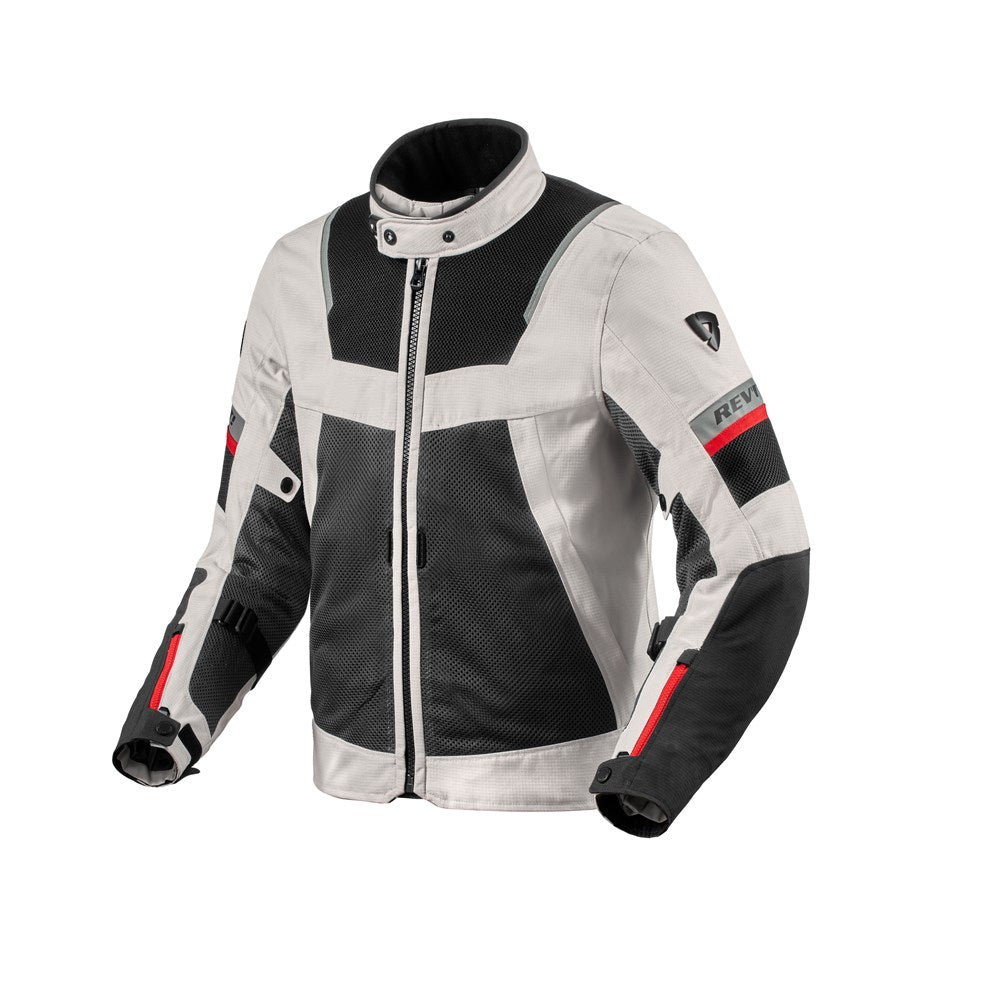 REV&#39;IT! | Tornado 4 H2O Jacket - Silver - Black - Textile Jackets - Peak Moto