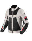 REV'IT! | Tornado 4 H2O Jacket - Silver - Black - Textile Jackets - Peak Moto