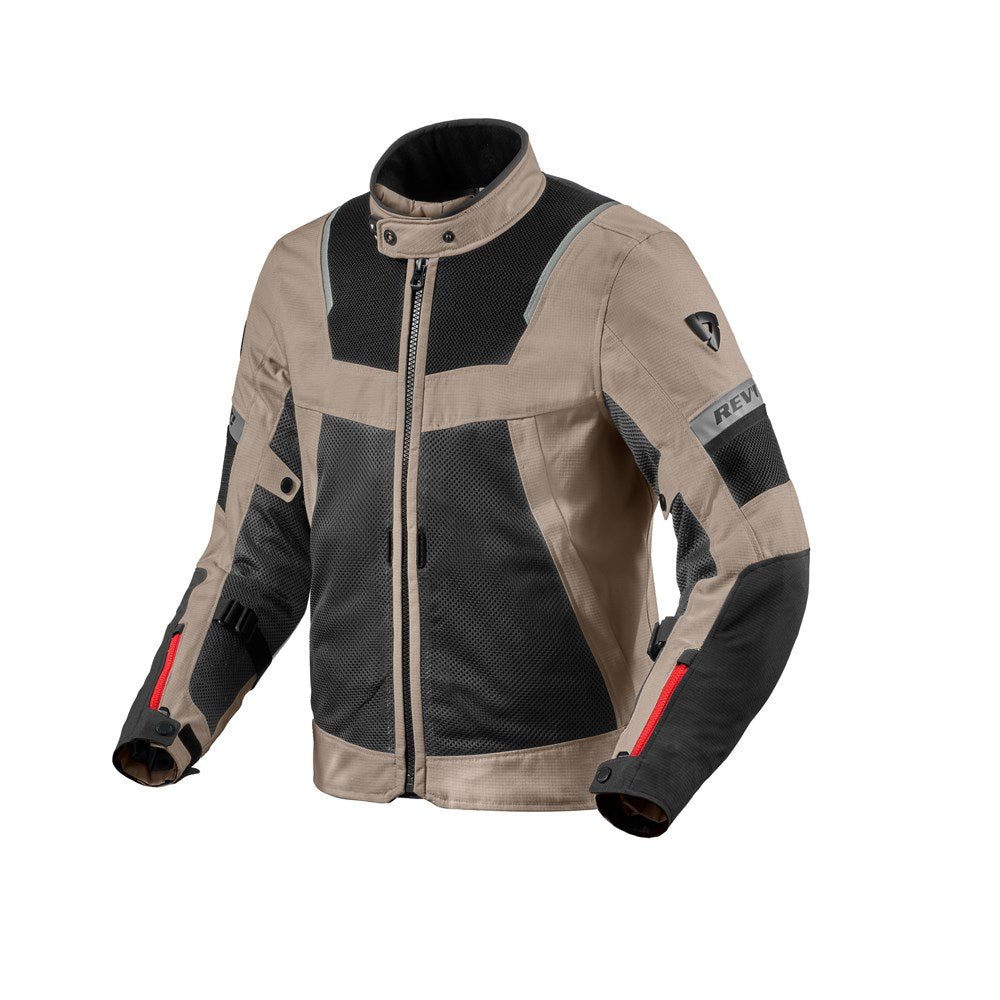 REV&#39;IT! | Tornado 4 H2O Jacket - Sand - Black - Textile Jackets - Peak Moto