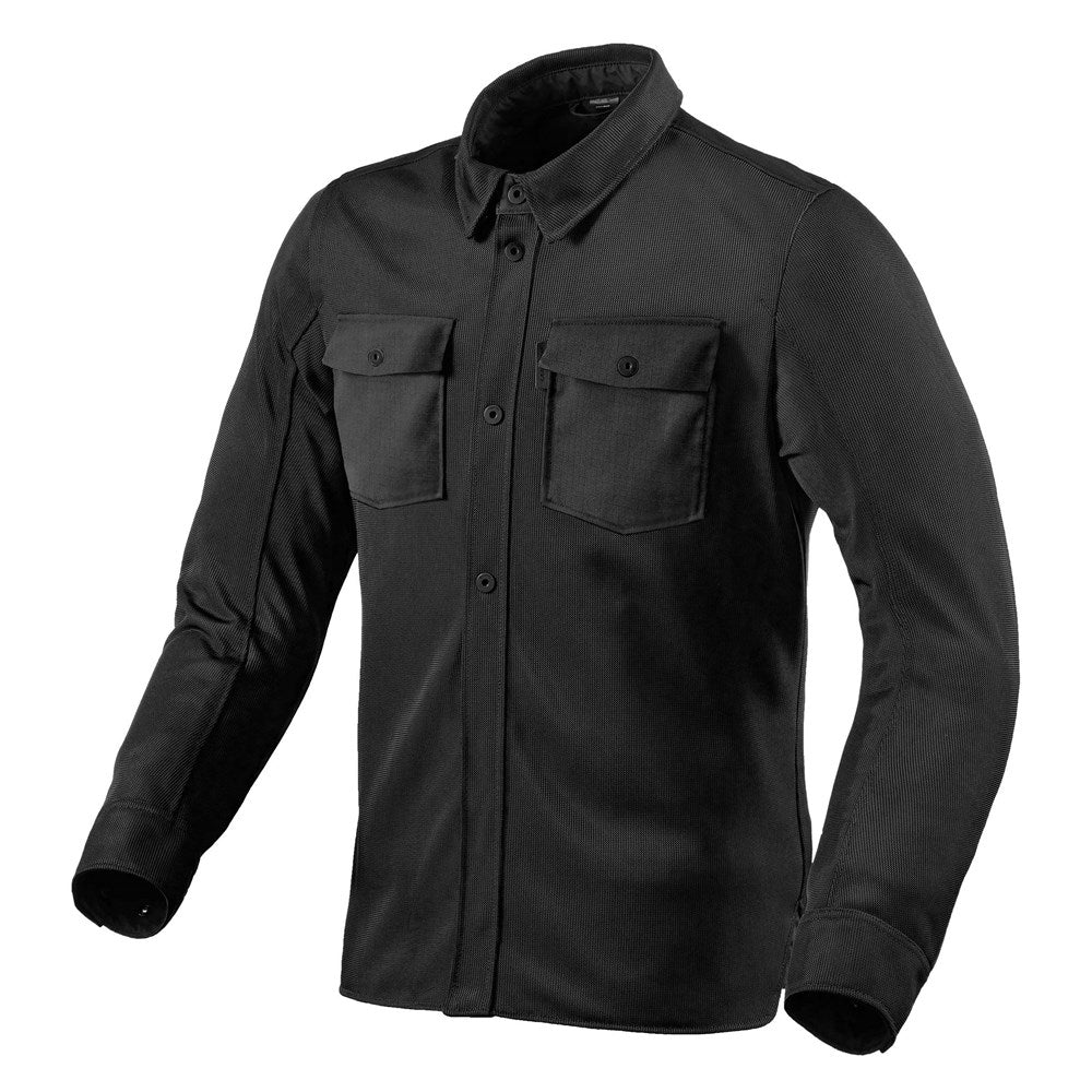 REV'IT! Tracer Air 2 Overshirt - Black - Textile Jackets URBAN - Peak Moto