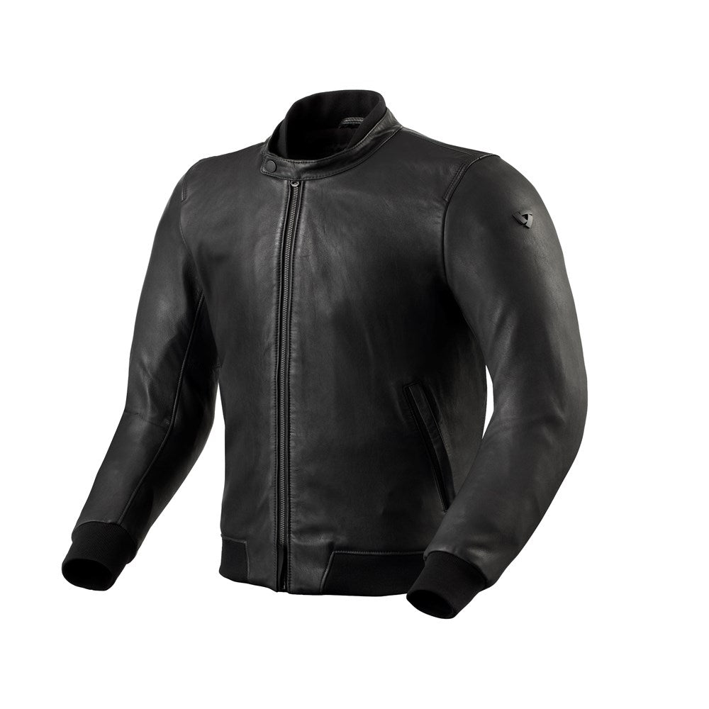 REV'IT! | Travon Jacket - Black - Men's Leather Jackets - Peak Moto