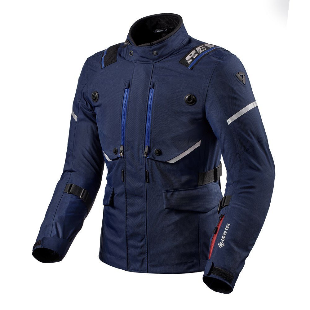 REV'IT! | Vertical GTX Jacket - Blue - Men's Textile Jackets - Peak Moto