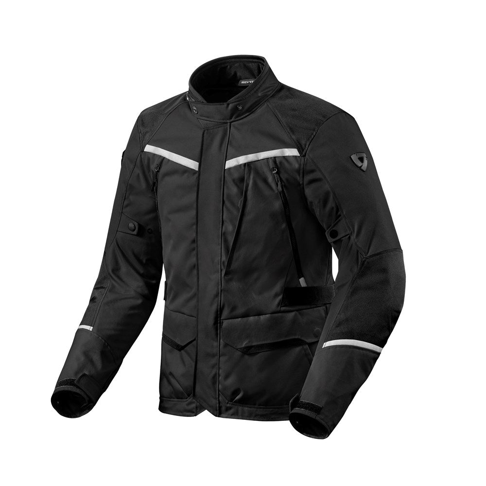 REV'IT! | Voltiac 3 H2O - Black - Silver - Men's Textile Jackets - Peak Moto