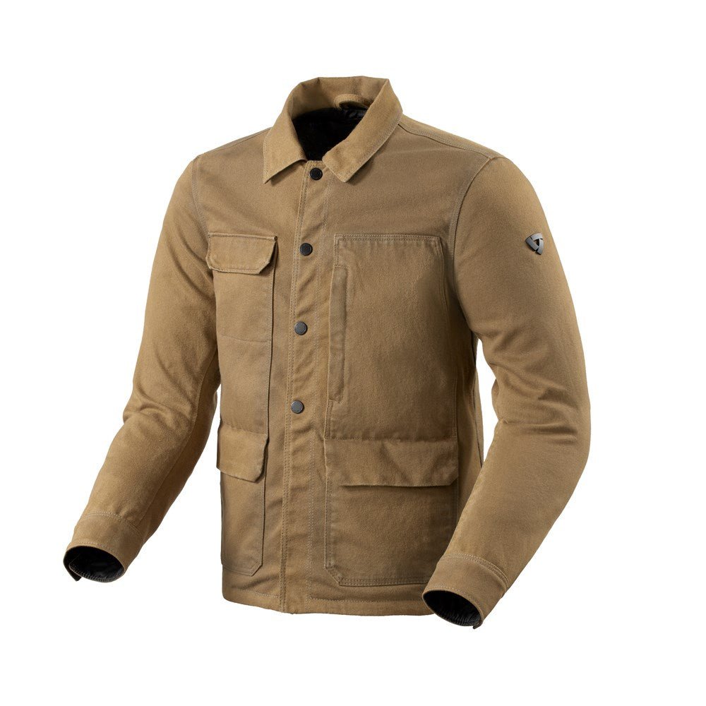 REV'IT! | Worker 2 Overshirt - Dark Camel - Textile Jackets URBAN - Peak Moto