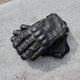 'Shorties' 2.0 Short Black Leather Waterproof Motorbike Gloves