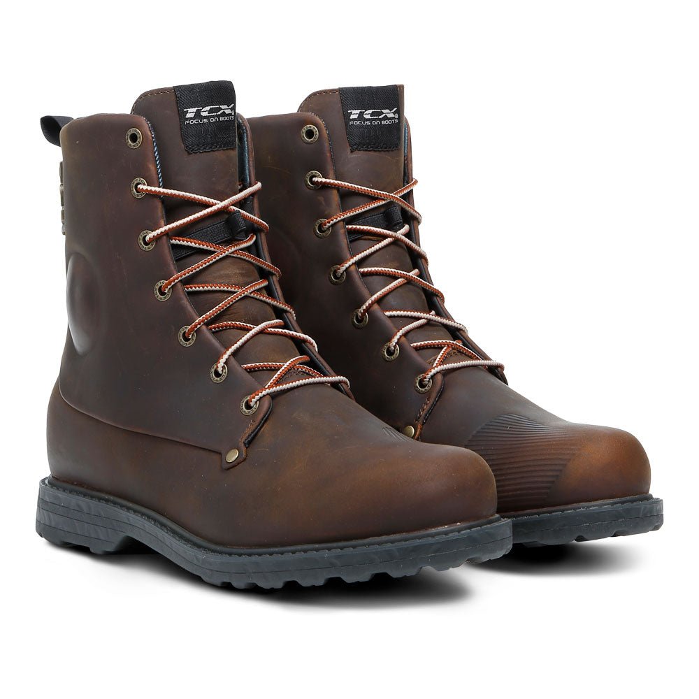 TCX | Blend 2 Waterproof Boots - Brown - Boots &amp; Shoes - Peak Moto