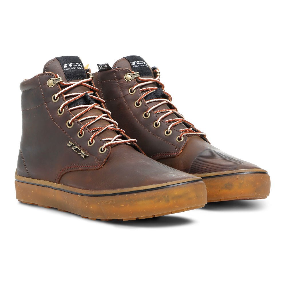 TCX | Dartwood Waterproof Men&#39;s Boots - Brown - Boots &amp; Shoes - Peak Moto