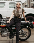MotoGirl | Lara Cargo Pants - Black