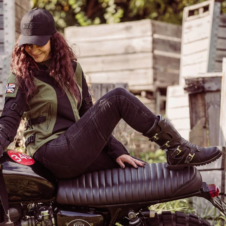 MotoGirl | Melissa Kevlar Jeggings - Black - Flying Solo Gear Company
